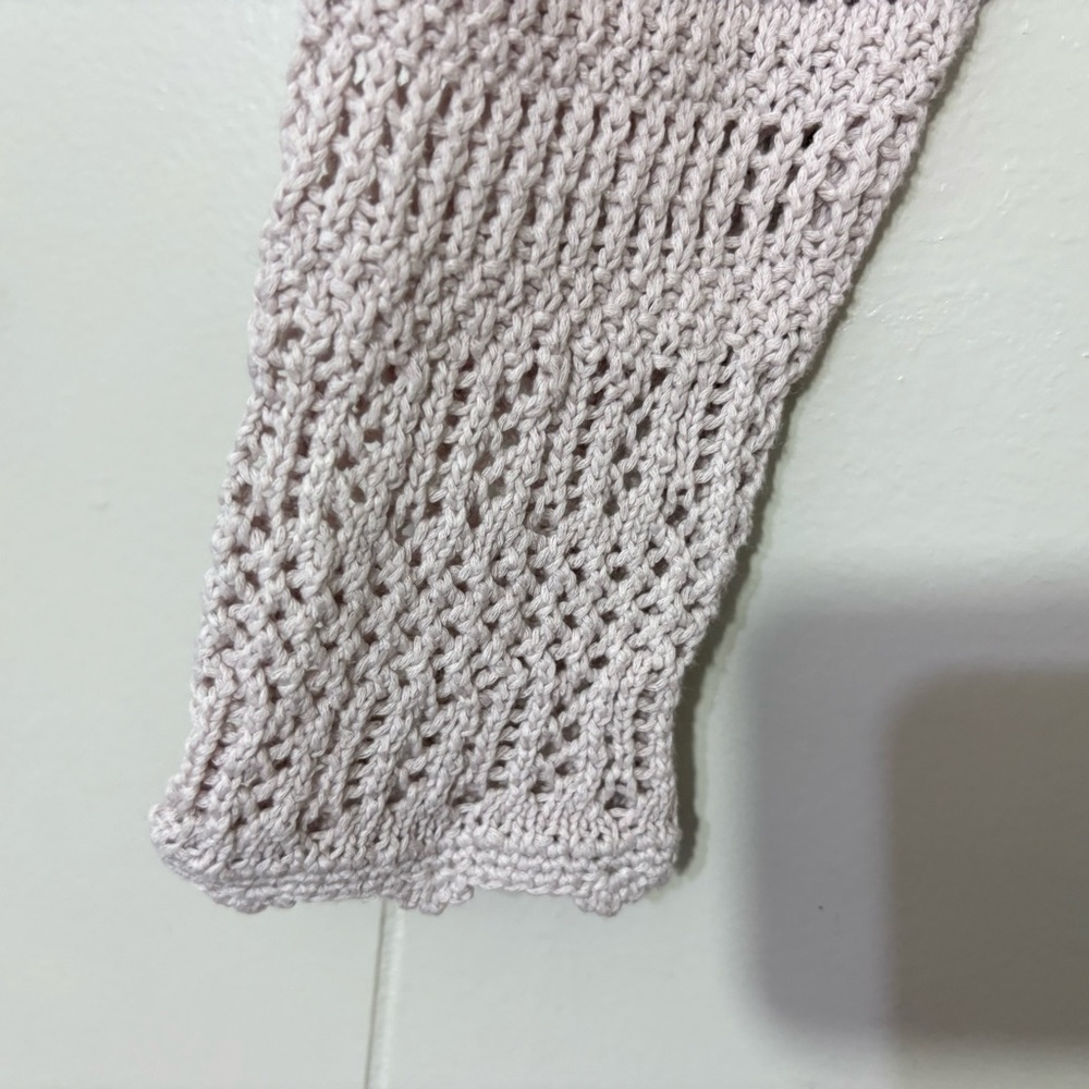 Aritzia Wilfred Splendour Cardigan 100% Open Knit Size 2XS Purple/grayish color - Picture 10 of 12